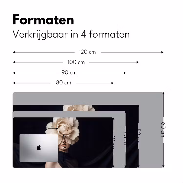 Bureau onderlegger - Roos - Tijdloos - Zwart — 8