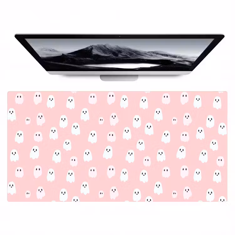 Bureau onderlegger - Spookjes - Patroon - Roze — 1