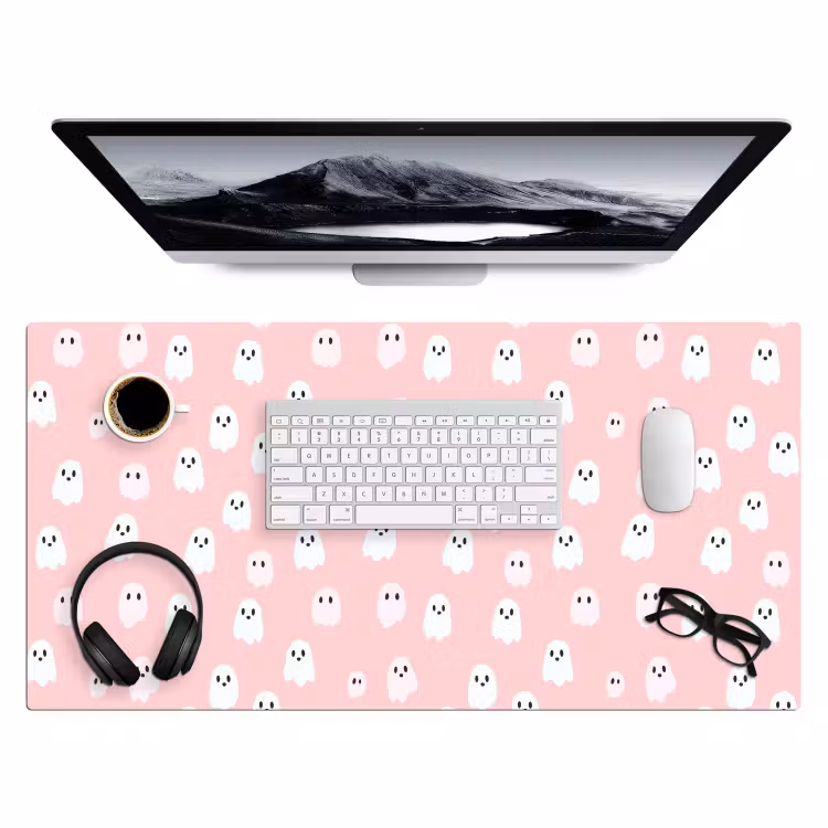 Bureau onderlegger - Spookjes - Patroon - Roze — 4