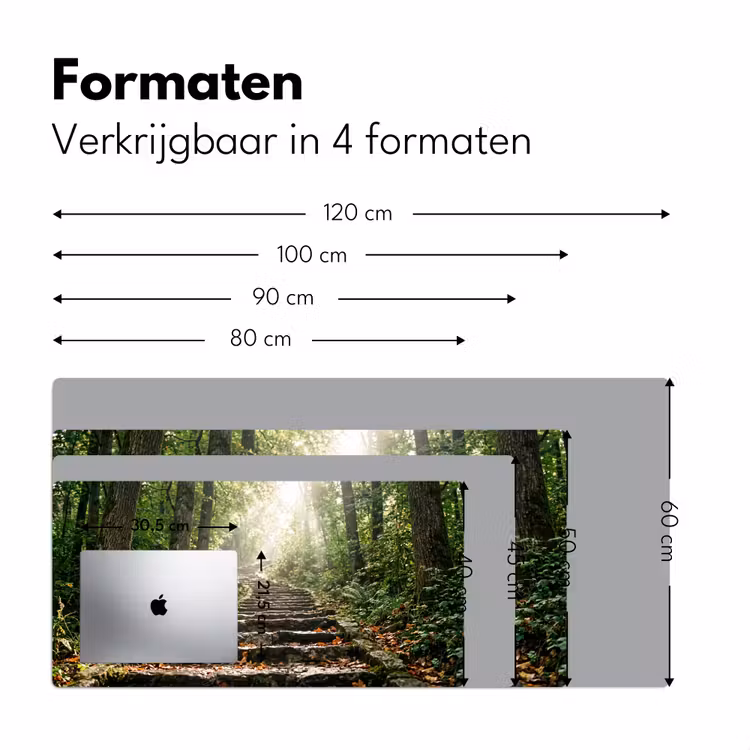 Bureau onderlegger - Stenen - Trap - Bos - Natuur — 8