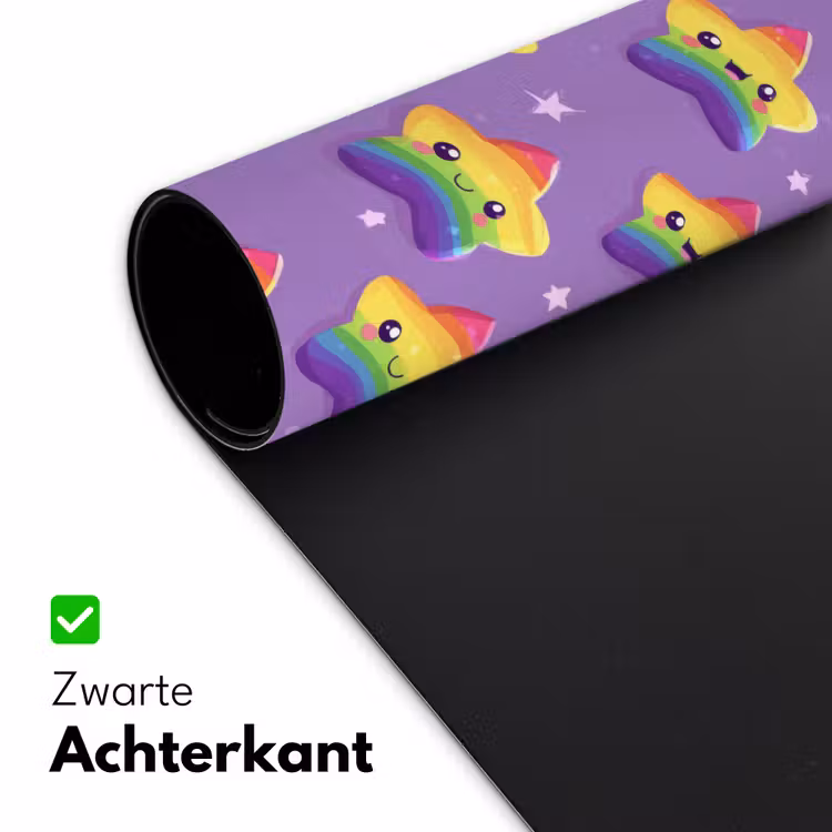 Bureau onderlegger - Sterren - Regenboog - Paars — 5
