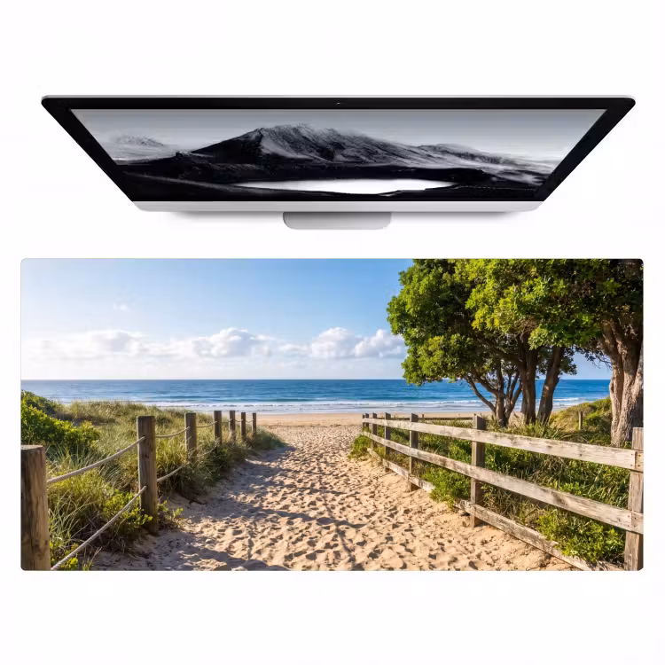 Bureau onderlegger - Strand - Zandpad - Oceaan - Natuur — 1