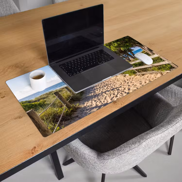 Bureau onderlegger - Strand - Zandpad - Oceaan - Natuur — 3