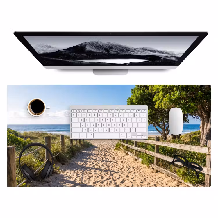 Bureau onderlegger - Strand - Zandpad - Oceaan - Natuur — 4