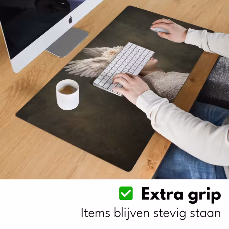 Bureau onderlegger - Vleugels - Vrouw - Wit — 6