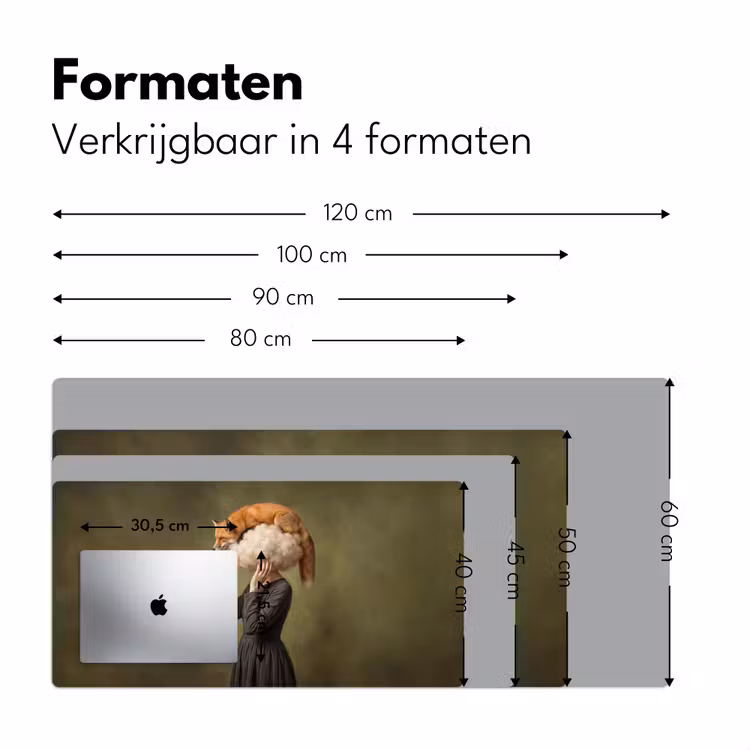 Bureau onderlegger - Vos - Surrealistisch - Groen — 8