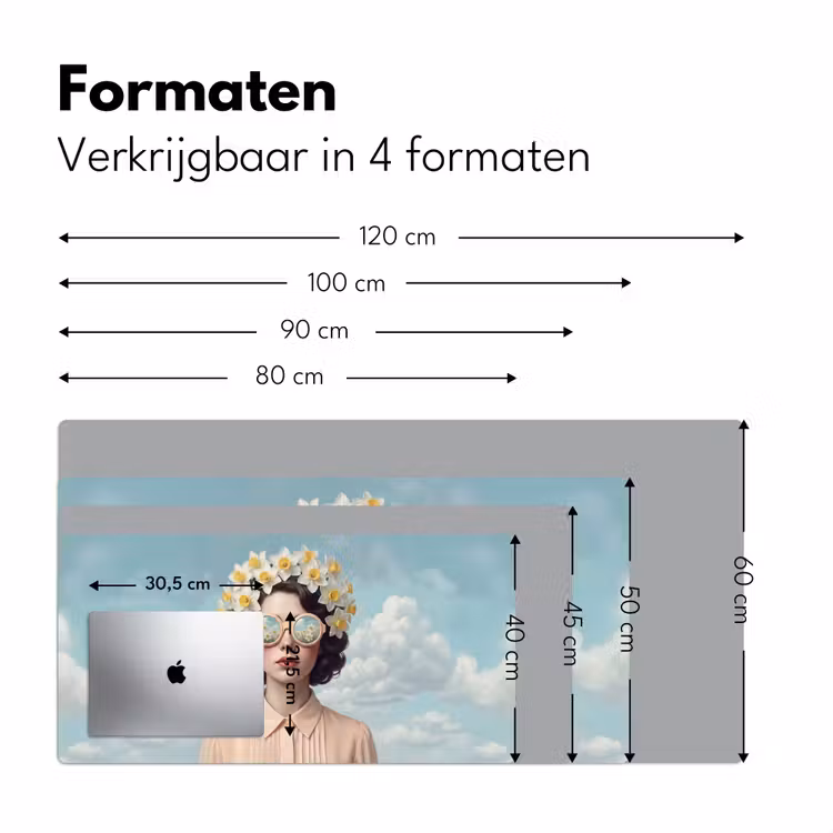 Bureau onderlegger - Vrouw - Narcissen - Geel — 8