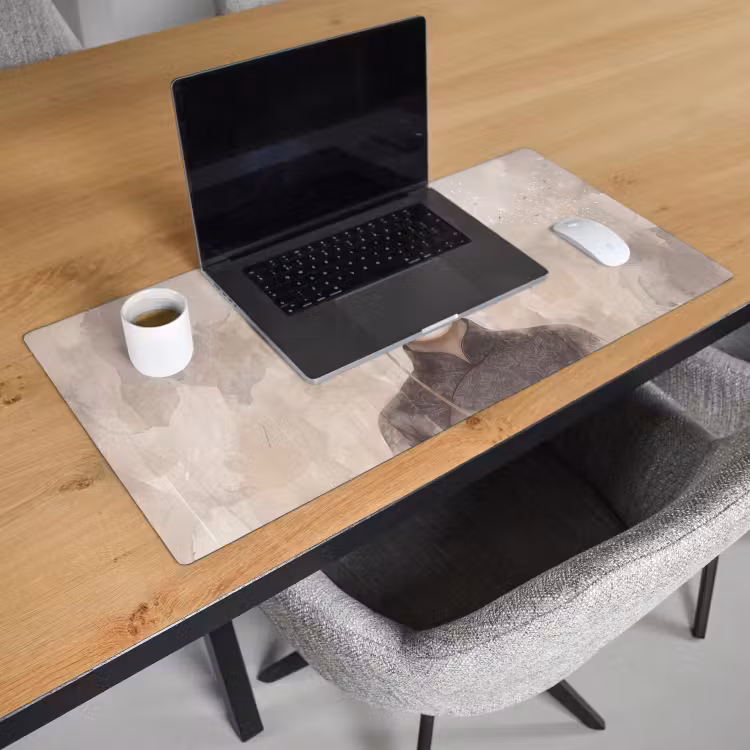 Bureau onderlegger - Vrouw - Sereen - Grijs — 3