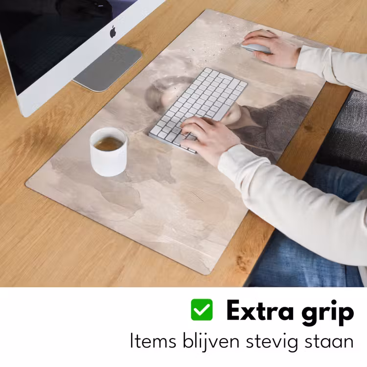 Bureau onderlegger - Vrouw - Sereen - Grijs — 6
