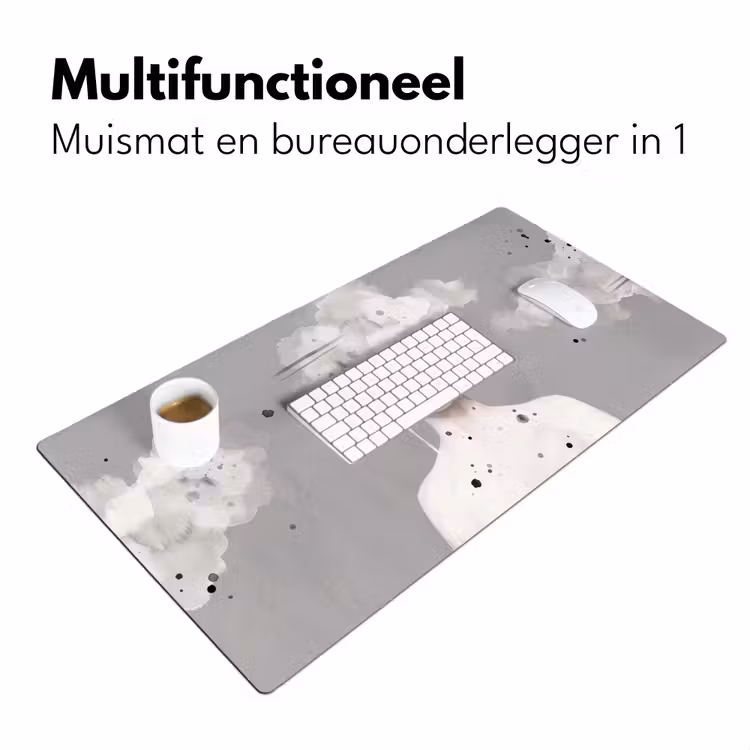 Bureau onderlegger - Vrouw - Wolk - Grijs — 7