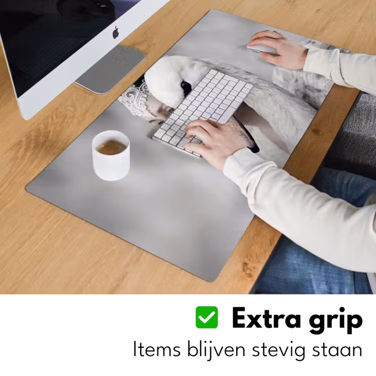 Bureau onderlegger - Vrouw - Zwaan - Wit — 6