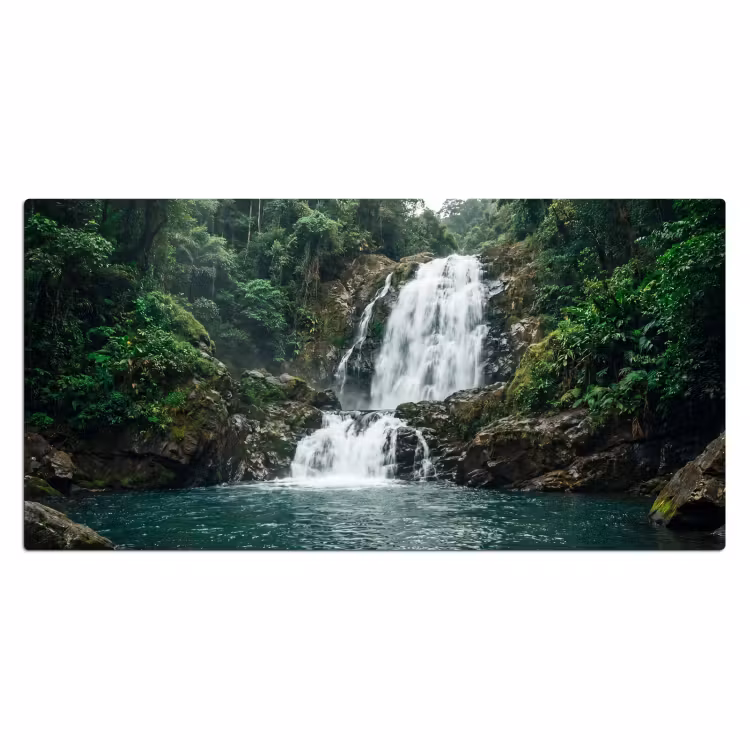 Bureau onderlegger - Waterfall - Forest - Nature - Greenkhgyguyg — 2