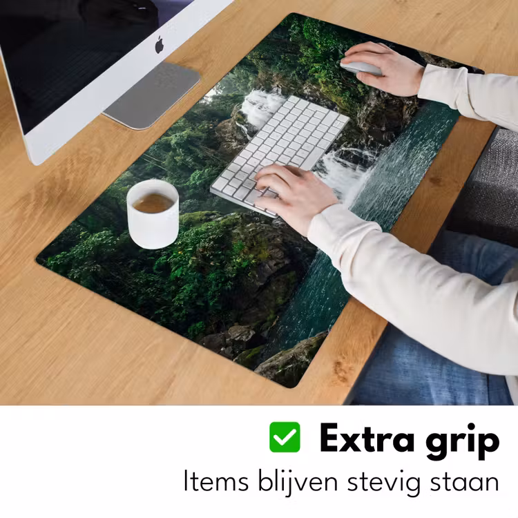 Bureau onderlegger - Waterfall - Forest - Nature - Greenkhgyguyg — 6