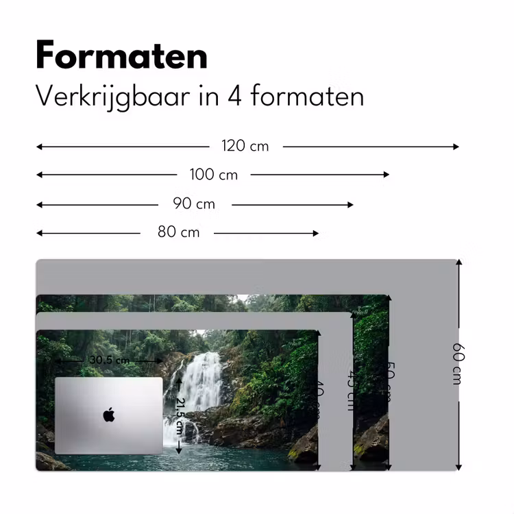 Bureau onderlegger - Waterfall - Forest - Nature - Greenkhgyguyg — 8