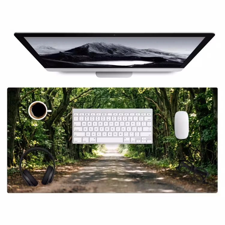 Bureau onderlegger - Weg - Bomen - Natuur - Groen — 4