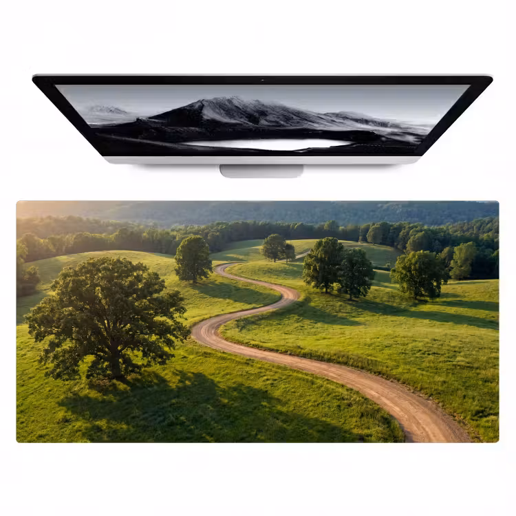 Bureau onderlegger - Weg - Weide - Natuur - Groen — 1