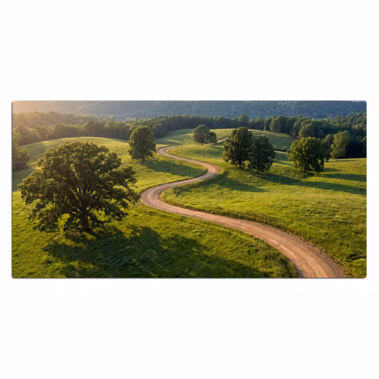 Bureau onderlegger - Weg - Weide - Natuur - Groen — 2