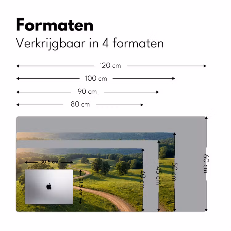 Bureau onderlegger - Weg - Weide - Natuur - Groen — 8