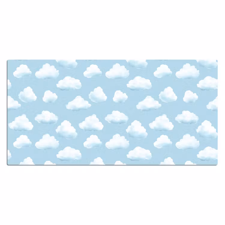 Bureau onderlegger - Wolken - Illustratie - Blauw — 2