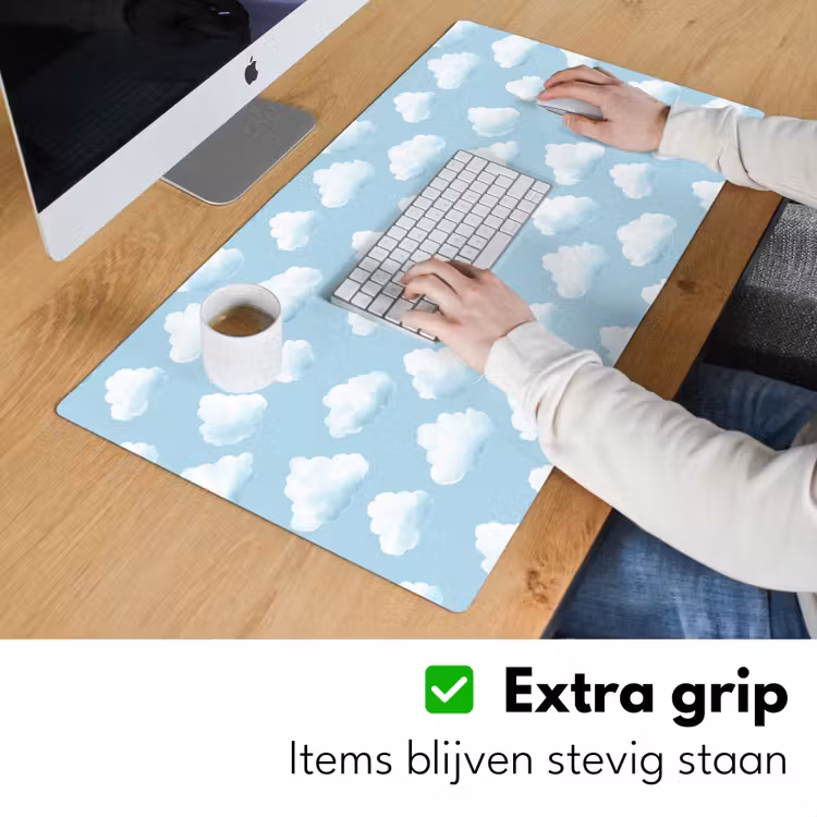 Bureau onderlegger - Wolken - Illustratie - Blauw — 6