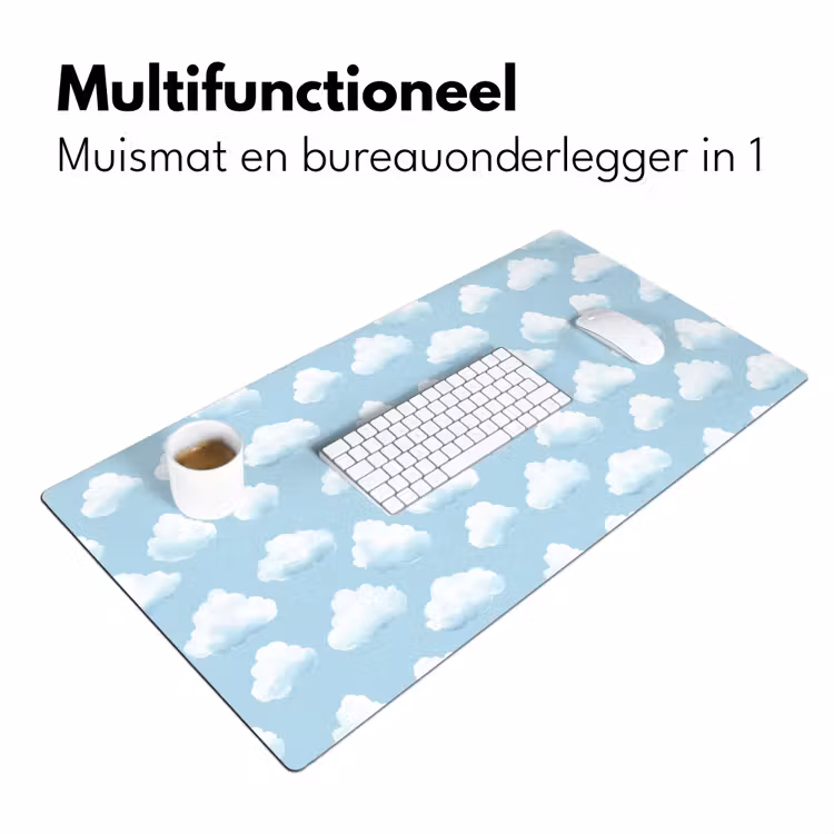Bureau onderlegger - Wolken - Illustratie - Blauw — 7