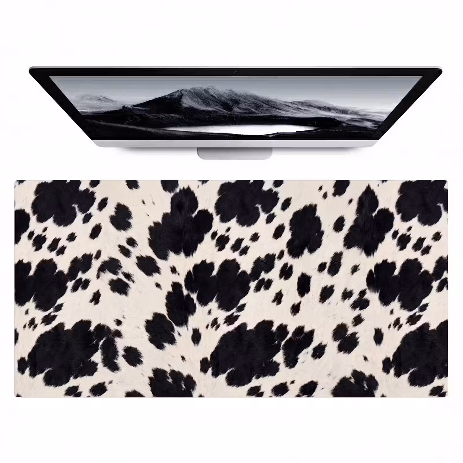 Bureau onderlegger - Patroon - Vacht - Zwart - Wit — 1