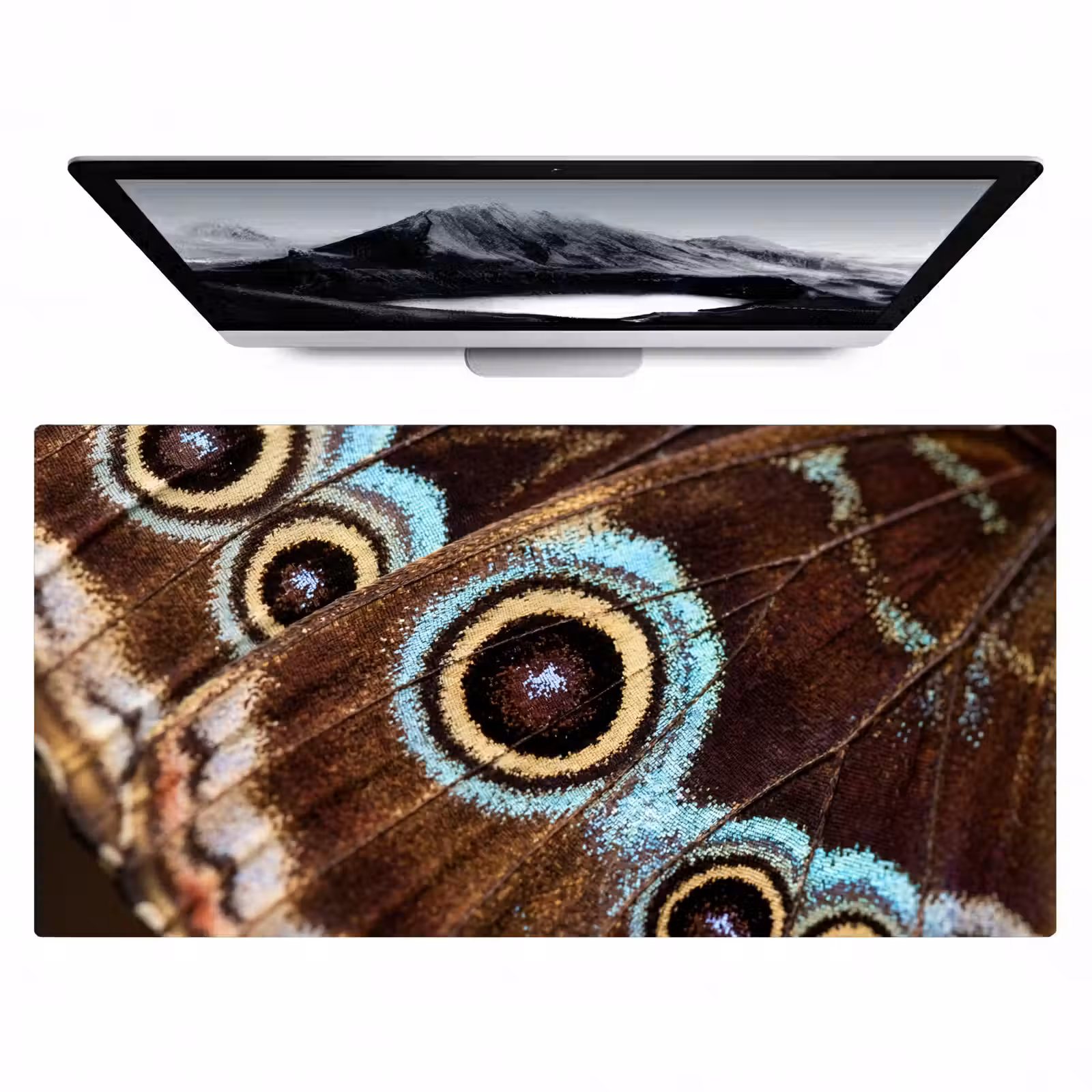 Bureau onderlegger - Vleugels - Vlinder - Blauw — 1
