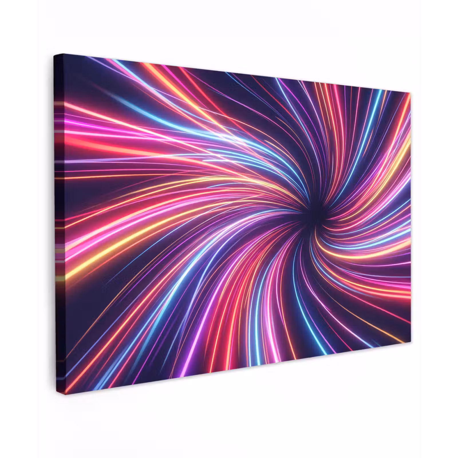 Canvas schilderij - Abstract - Swirl - Futuristic - Neon — 1