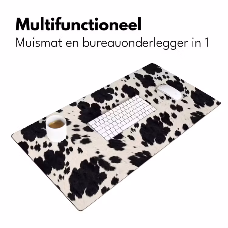 Bureau onderlegger - Patroon - Vacht - Zwart - Wit — 7