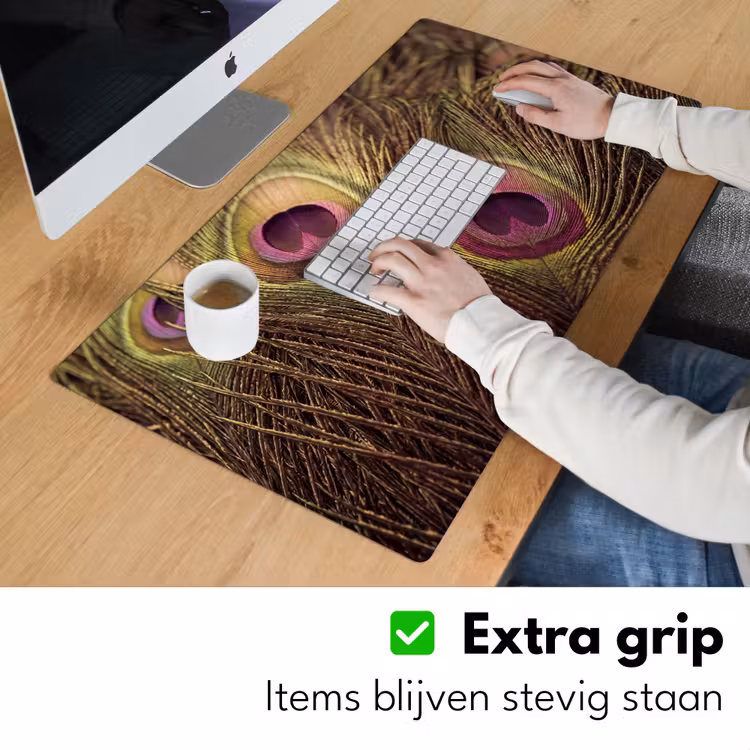 Bureau onderlegger - Pauw - Veren - Paars - Groen — 6