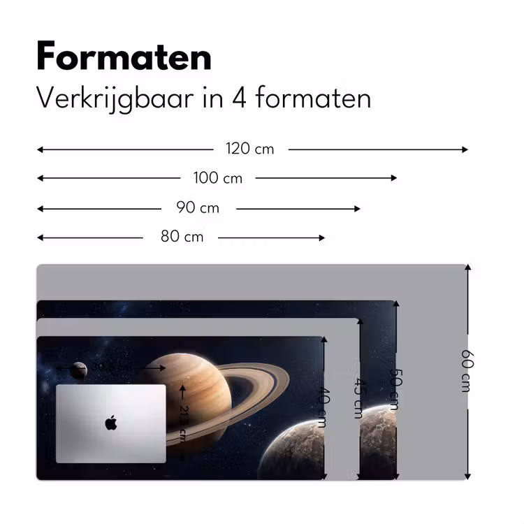 Bureau onderlegger - Planeten - Saturnus - Ruimte — 8