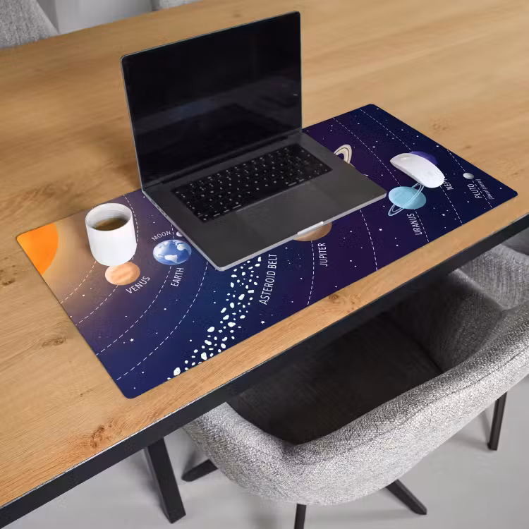 Bureau onderlegger - Planetenstelsel - Ruimte - Illustratie — 3