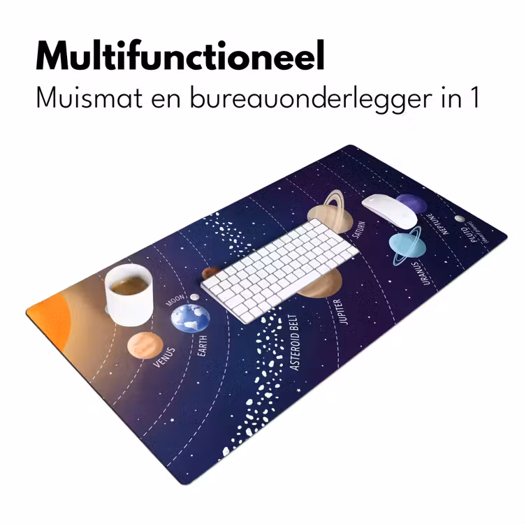 Bureau onderlegger - Planetenstelsel - Ruimte - Illustratie — 7
