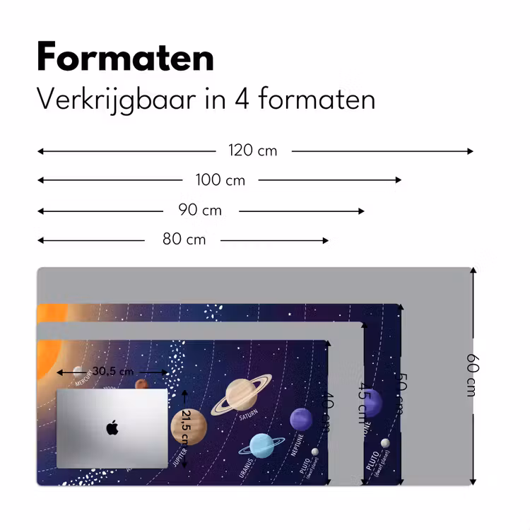 Bureau onderlegger - Planetenstelsel - Ruimte - Illustratie — 8