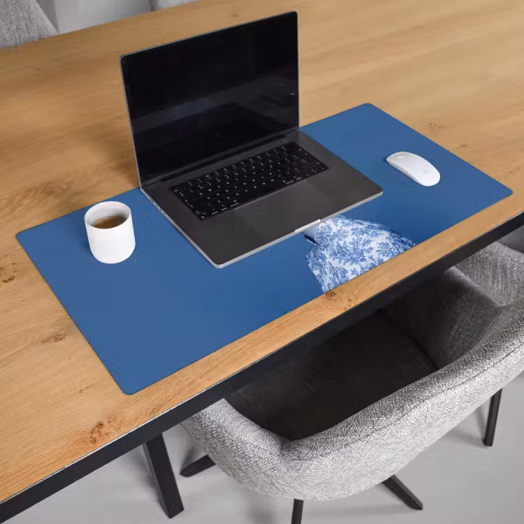 Bureau onderlegger - Portret - Klassiek - Wit - Blauw — 3