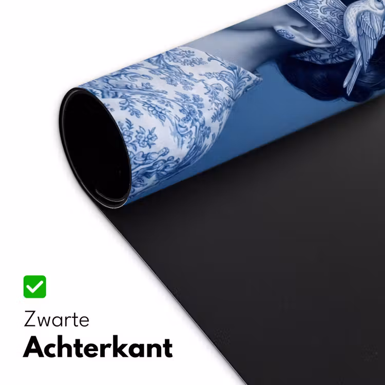 Bureau onderlegger - Portret - Klassiek - Wit - Blauw — 5