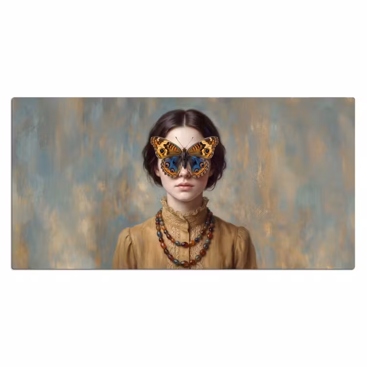 Bureau onderlegger - Portret - Vlinder - Kleurrijk — 2
