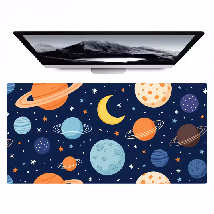 Bureau onderlegger - Ruimte - Planeten - Kleurrijk — 1