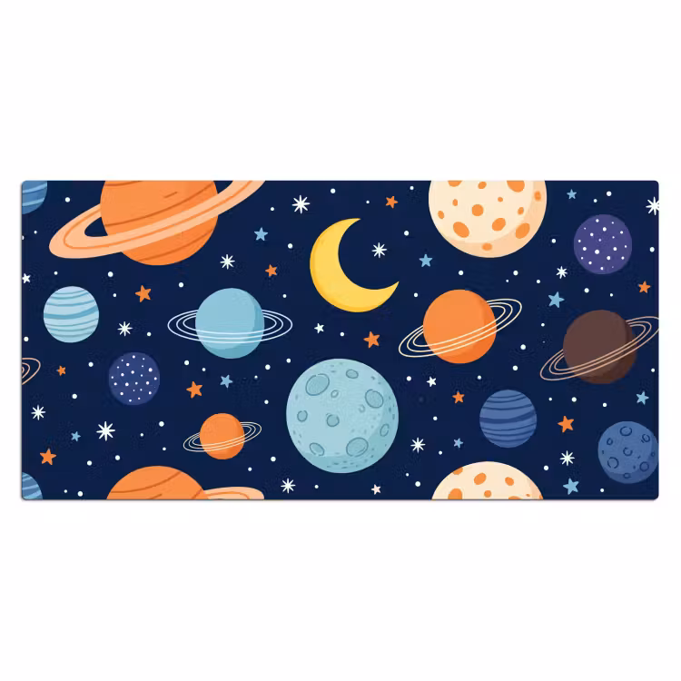 Bureau onderlegger - Ruimte - Planeten - Kleurrijk — 2