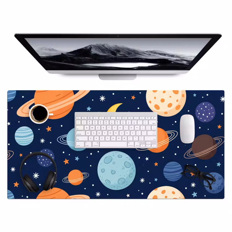 Bureau onderlegger - Ruimte - Planeten - Kleurrijk — 4