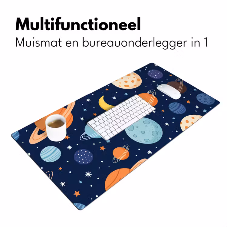Bureau onderlegger - Ruimte - Planeten - Kleurrijk — 7