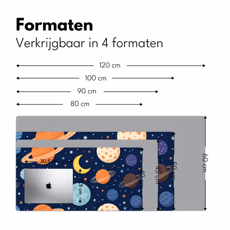 Bureau onderlegger - Ruimte - Planeten - Kleurrijk — 8