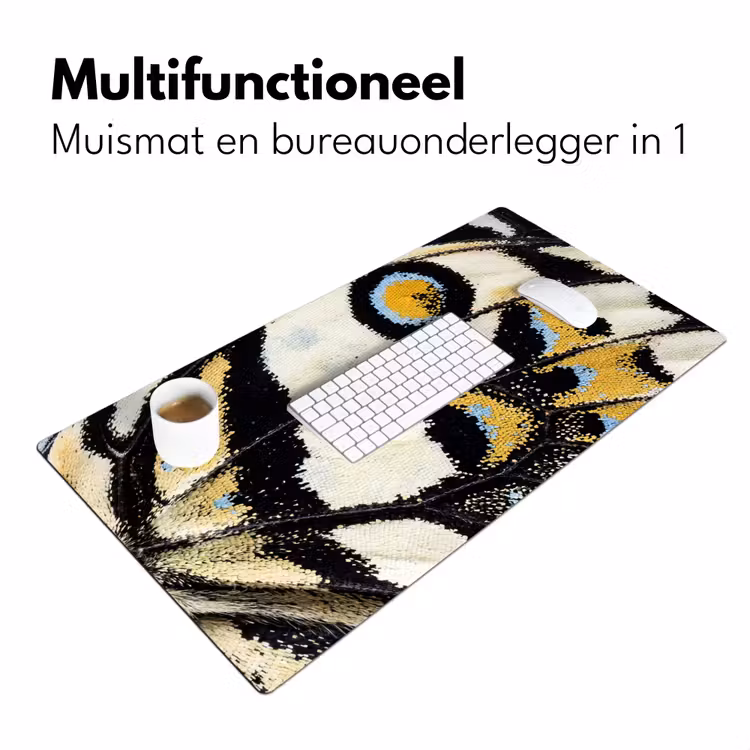 Bureau onderlegger - Vlinder - Vleugel - Geel — 7