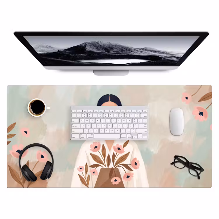 Bureau onderlegger - Vrouw - Kimono - Pastel — 4