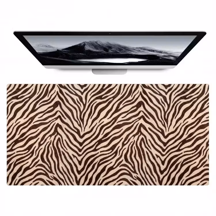 Bureau onderlegger - Zebra - Strepen - Bruin — 1