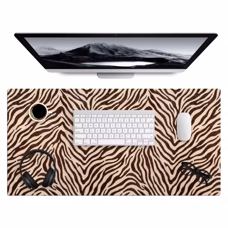 Bureau onderlegger - Zebra - Strepen - Bruin — 4