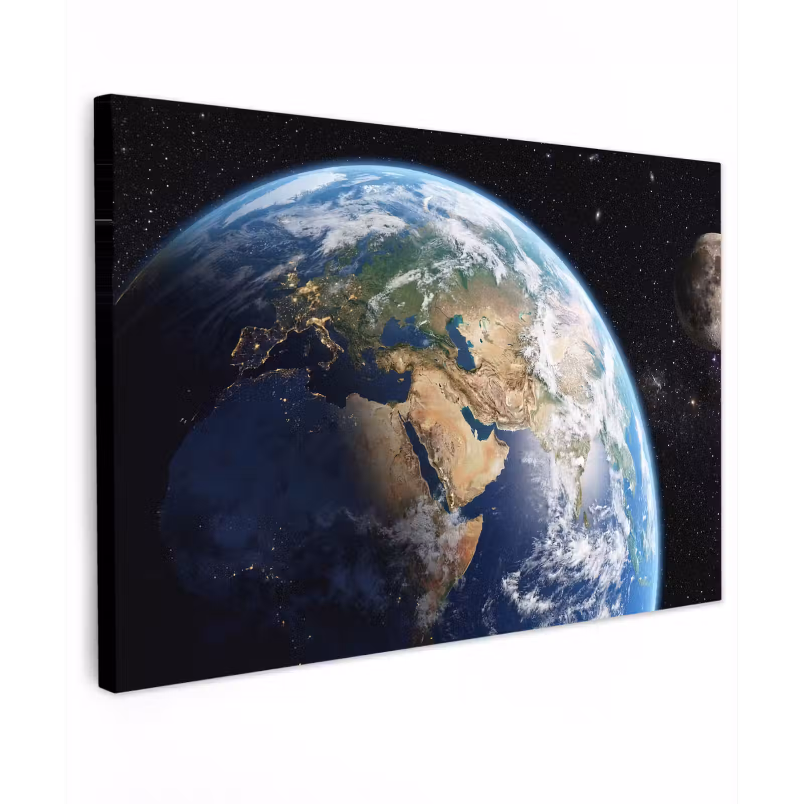 Canvas schilderij - Aarde - Ruimte - Blauw - Groen — 1