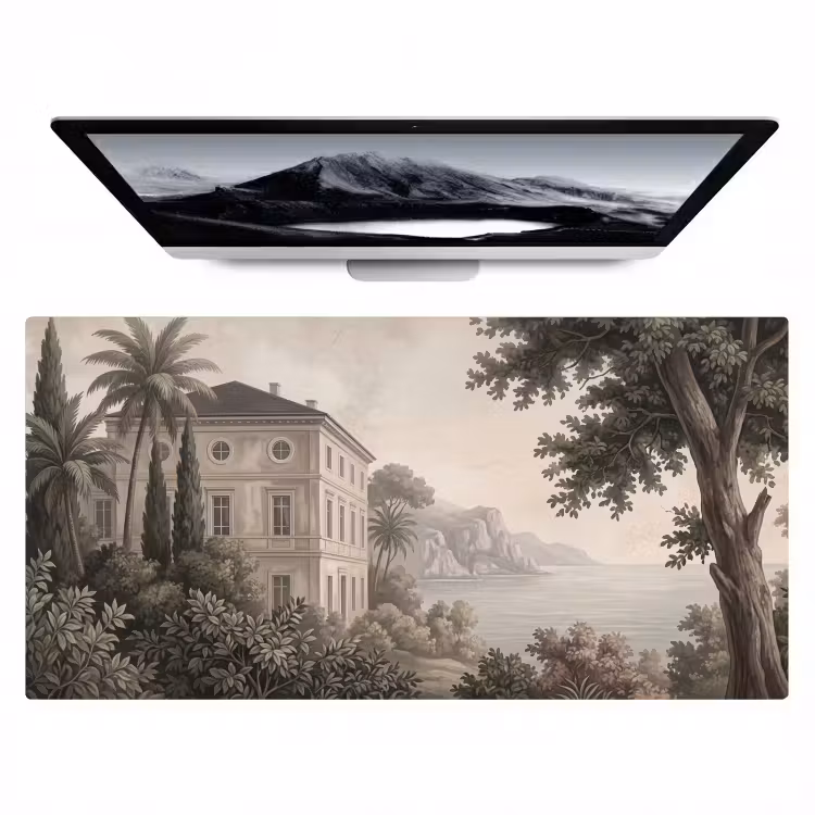 Bureau onderlegger - Zee - Villa - Beige — 1