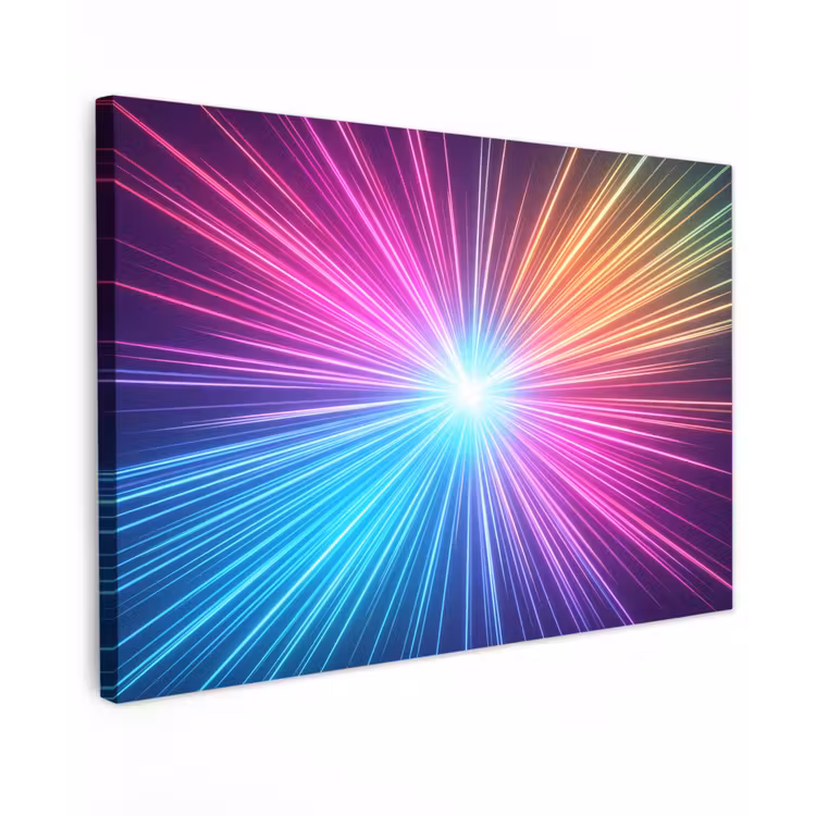 Canvas schilderij - Abstract - Light - Burst - Modern - Colorful — 1