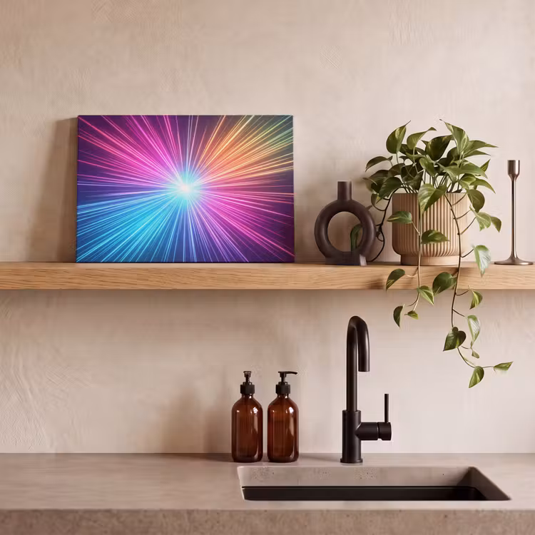 Canvas schilderij - Abstract - Light - Burst - Modern - Colorful — 3